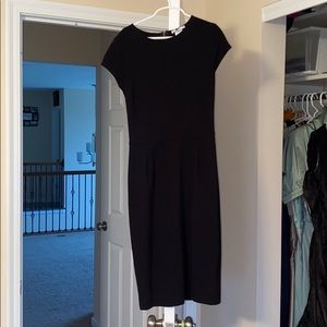 black mini dress
